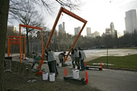 Matt working on The Gates